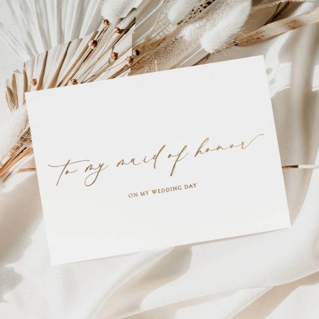 Ellesmere To My Maid Of Honor Wedding Day Foil Card (To My Maid Of Honor Wedding Day Ellesmere)