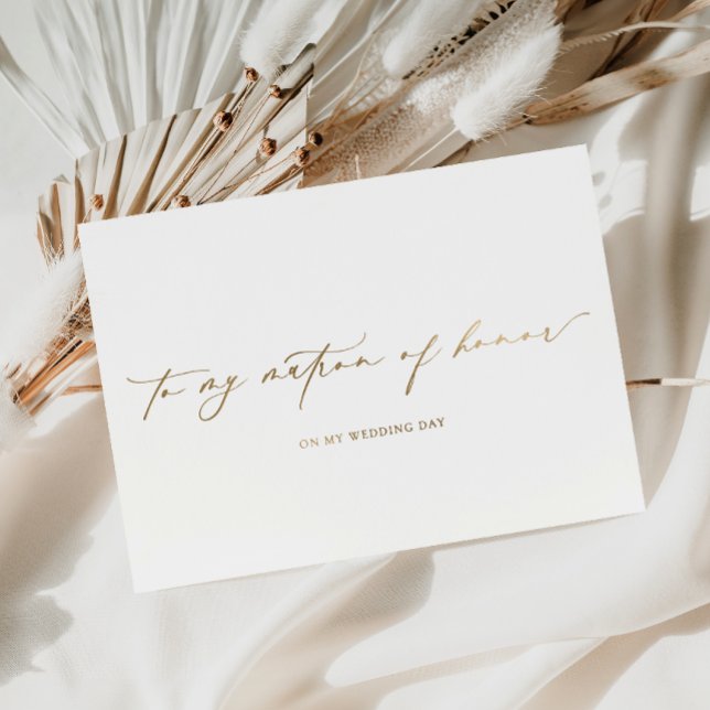 Ellesmere To My Matron Of Honor Wedding Day Foil Card (Creator Uploaded)