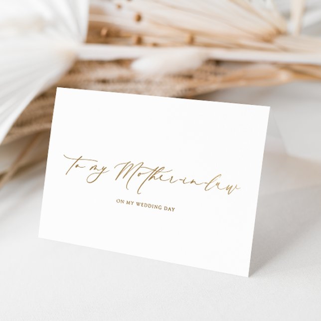 Ellesmere To My Mother-In-Laws Wedding Day Foil Card (To My Mother-in-law Wedding Day Ellesmere)