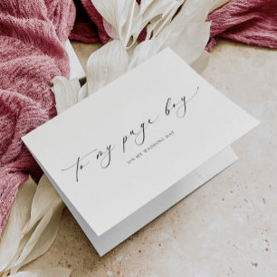 Ellesmere To My Page Boy Wedding Day Card