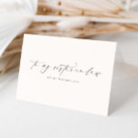 Ellesmere To My Sister-In-Law Wedding Day Card<br><div class="desc">The Ellesmere wedding day card features a modern minimalist design on a white background for a clean and simple look. The script heading is an image that cannot be edited. All of the other text is fully editable. For more advanced customization of this design, simply select the "Customize It" button...</div>