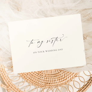 Ellesmere To My Sister On Your Wedding Day Card