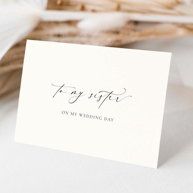 Ellesmere To My Sister Wedding Day Card (Creator Uploaded)