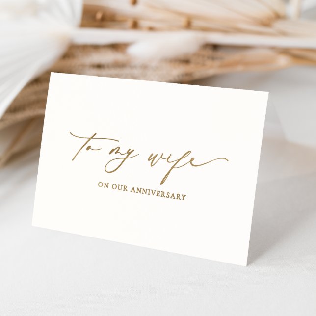 Ellesmere To My Wife On Our Anniversary Foil Card (Creator Uploaded)