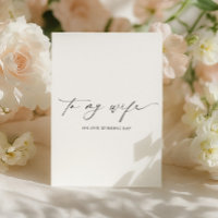 Ellesmere To My Wife Wedding Day