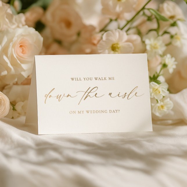 Ellesmere Walk Me Down The Aisle Proposal Foil Card (Creator Uploaded)