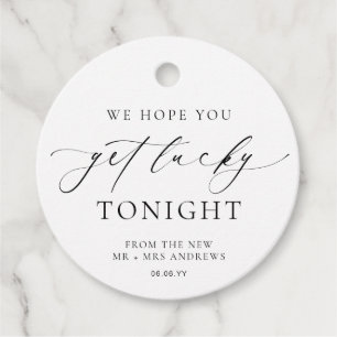 Ellesmere We Hope You Get Lucky Lotto Wedding Favor Tags