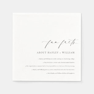 Ellesmere Wedding Fun Facts Napkins