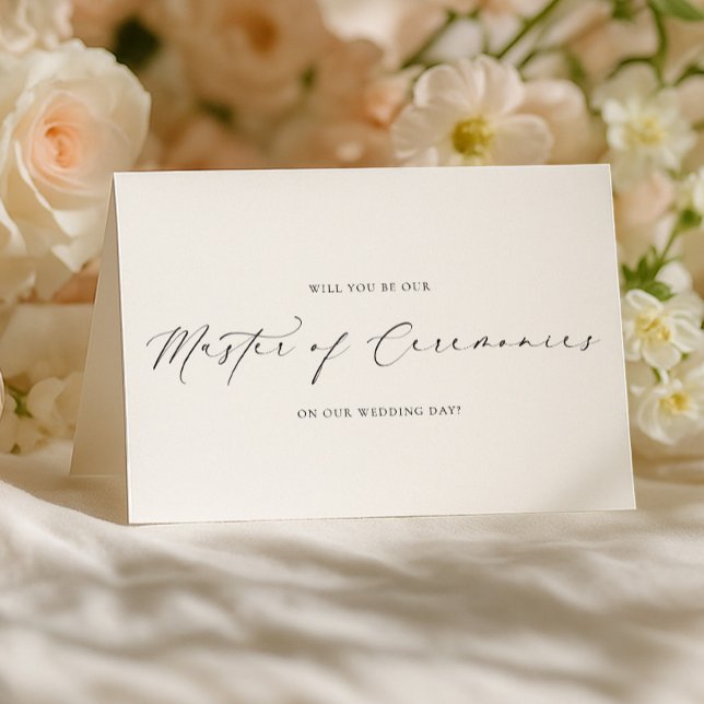 Ellesmere Wedding Master of Ceremonies Proposal Card (Creator Uploaded)