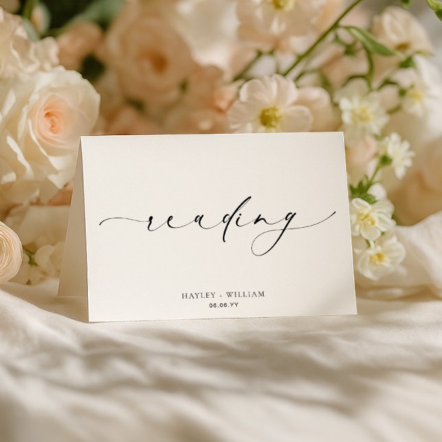 Ellesmere Wedding Reading Letterpress Thank You Card (Creator Uploaded)