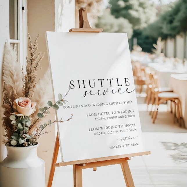 Ellesmere Wedding Venue Transport Shuttle Service Foam Board (Creator Uploaded)