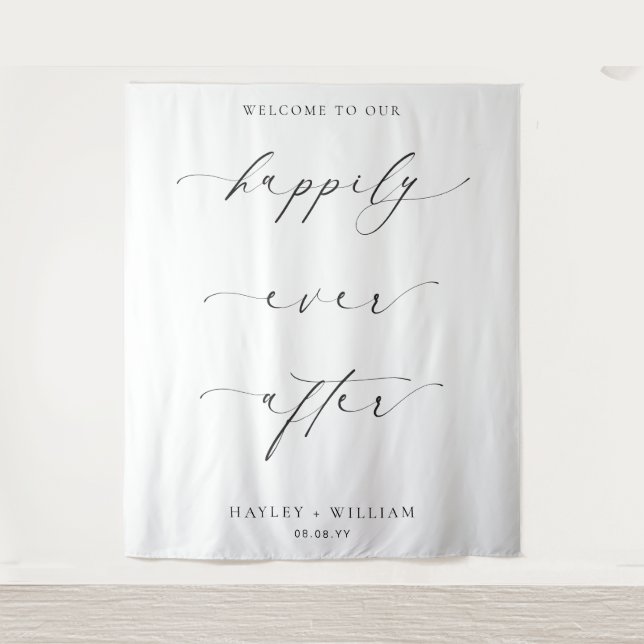 Ellesmere Welcome Happily Ever After Wedding Tapestry (Front)