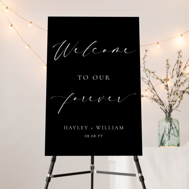 Ellesmere Welcome To Our Forever Wedding Welcome Foam Board (In Situ (Stand))