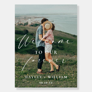 Ellesmere Welcome To Our Forever Wedding Welcome Foam Board