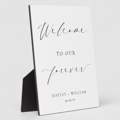 Ellesmere Welcome To Our Forever Wedding Welcome Plaque
