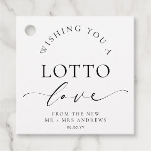 Ellesmere Wishing You A Lotto Love Wedding Favor Tags
