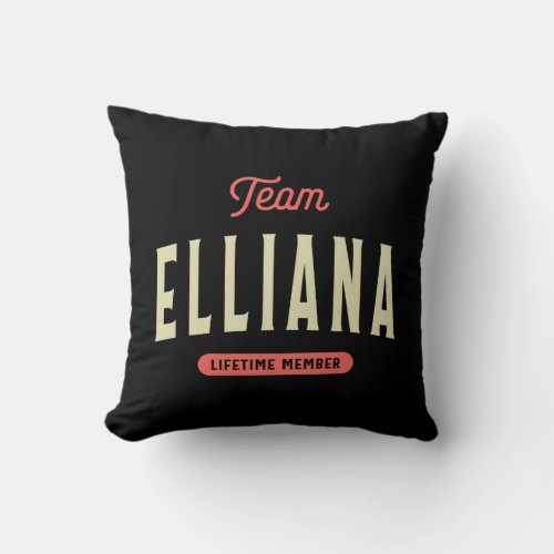 Elliana Name Personalized Birthday Name Elliana Throw Pillow