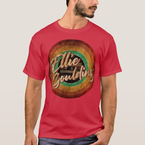 Ellie Goulding Vintage Circle Art T_Shirt