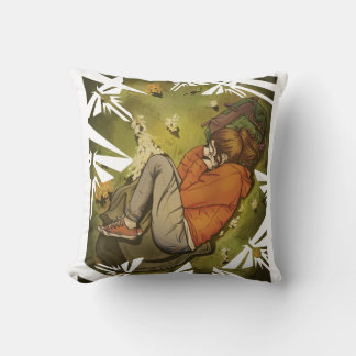Ellie Having a Nap Throw Pillow