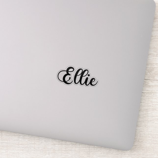 Ellie Name - Handwritten Calligraphy Sticker (Detail)