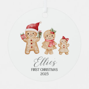 Ellie Personalized Baby's First Christmas Metal Ornament