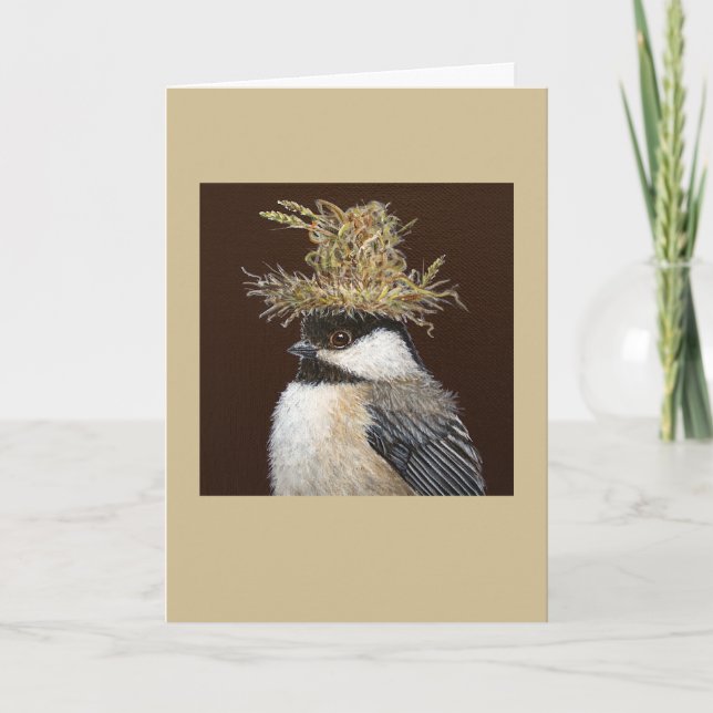 Ellie the chickadee card (Front)