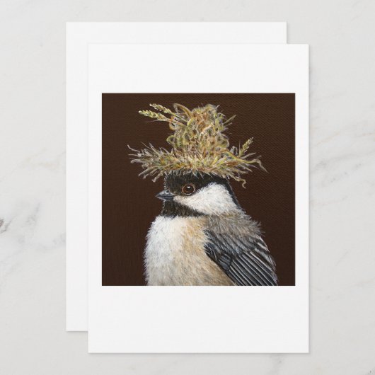 Ellie the chickadee  flat card (Front/Back)