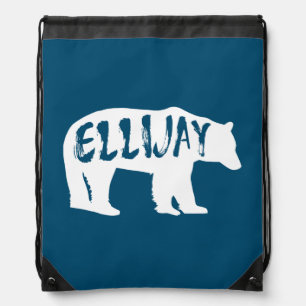 Ellijay Georgia Bear Drawstring Bag
