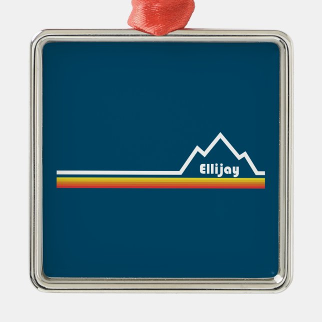 Ellijay Georgia Metal Ornament (Front)
