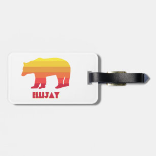 Ellijay Georgia Rainbow Bear Luggage Tag