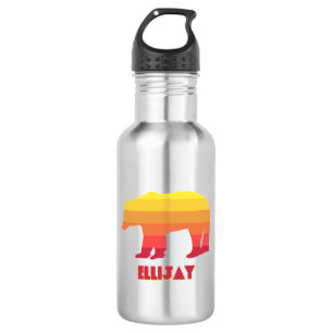 Ellijay Georgia Rainbow Bear Stainless Steel Water Bottle