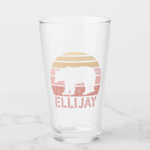 Ellijay Georgia Retro Bear Glass