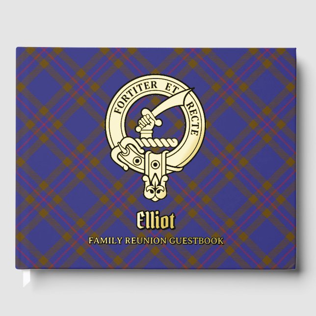 Elliot Family Reunion Foil Guest Book (Front)