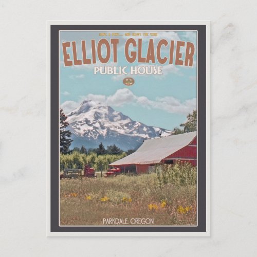 Elliot Glacier Public House Postcard