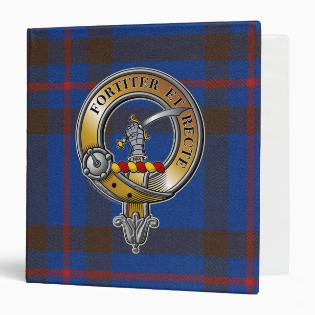Elliot Tartan & Badge 3 Ring Binder (Front/Inside)