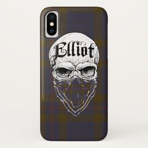 Elliot Tartan Bandit iPhone X Case
