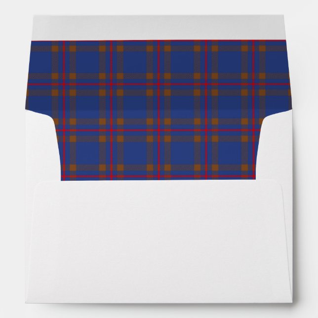 Elliot Tartan Wedding Envelopes (Back (Bottom))