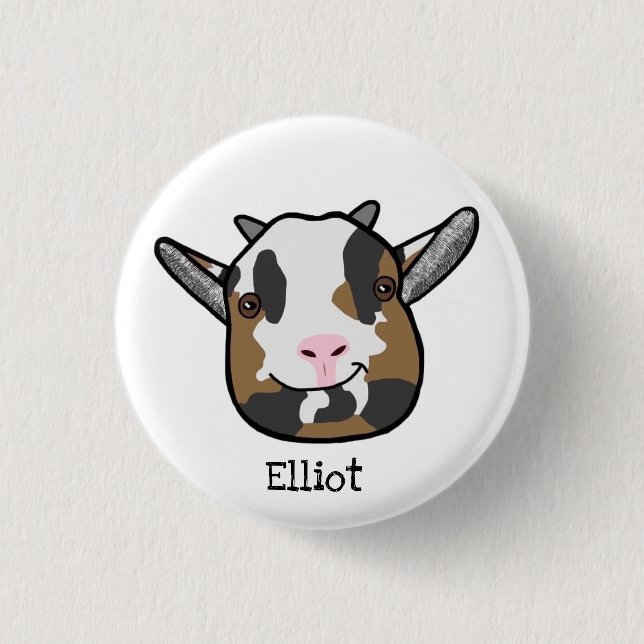 Elliot The Goat Badge Button (Front)