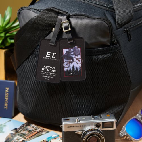 Elliott and ET Flying Bicycle Theatrical Art Luggage Tag