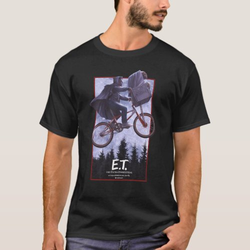 Elliott and ET Flying Bicycle Theatrical Art T_Shirt
