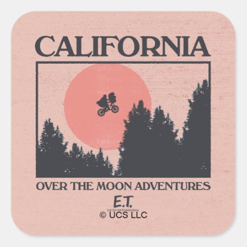 Elliott  ET California Silhouette Graphic Square Sticker