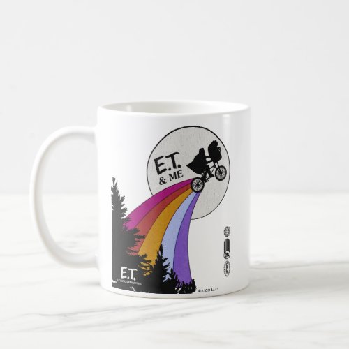 Elliott  ET Retro Rainbow Over The Moon Coffee Mug