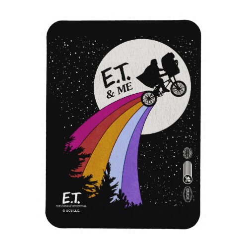 Elliott & E.T. Retro Rainbow Over The Moon