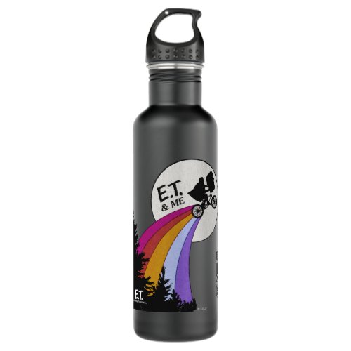 Elliott  ET Retro Rainbow Over The Moon Stainless Steel Water Bottle