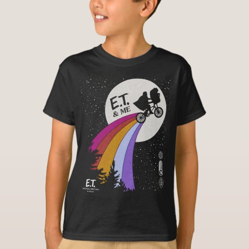Elliott & E.T. Retro Rainbow Over The Moon