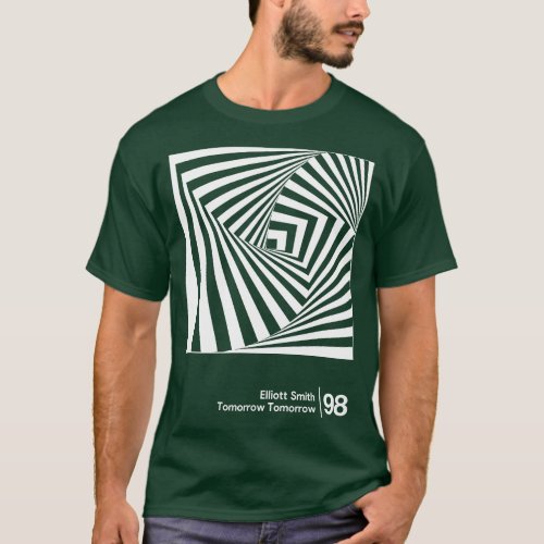 Elliott Smith Mainimal Style Graphic Artwork Desig T_Shirt