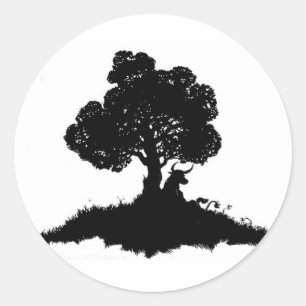 Elliott Smith Tattoo Classic Round Sticker