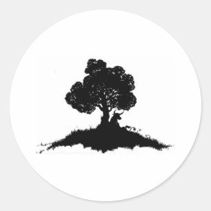 Elliott Smith Tattoo Classic Round Sticker