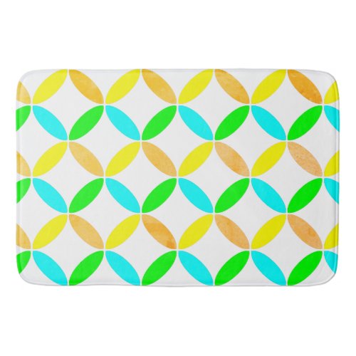 Ellipse Pattern Abstract Art Bath Mat