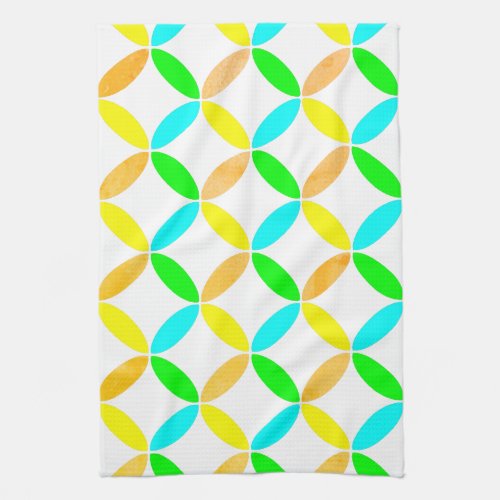 Ellipse Pattern Abstract Art Kitchen Towel